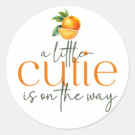 小さなかわいこちゃんが途中の封筒用シール ラウンドシール