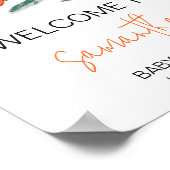 小さなかわいこちゃんが途中オレンジウェルカム ポスター (角)