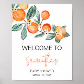 小さなかわいこちゃんが途中オレンジウェルカム ポスター (正面)