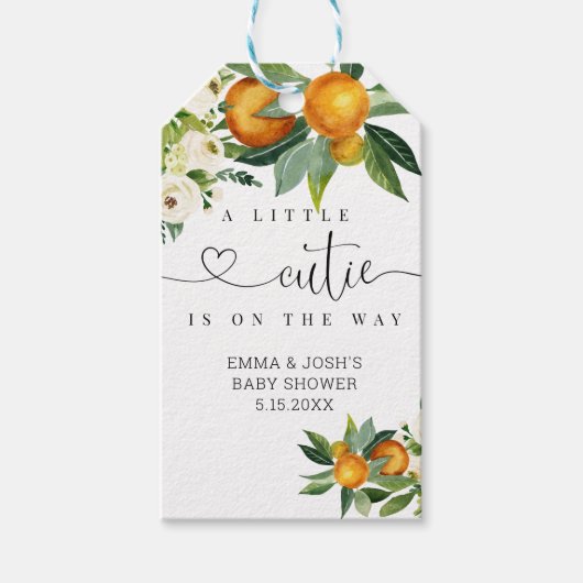 小さなかわいこちゃんが途中ギフトラベル ギフトタグ (正面)