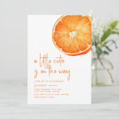 小さなかわいこちゃんが途中ベビーシャワー招待状 招待状 (スタンド正面)