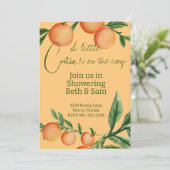 小さなかわいこちゃんが途中ベビーシャワー招待状 招待状 (スタンド正面)