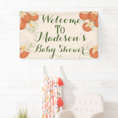 小さなかわいこちゃんが道のオレンジ色、赤面ピンク 横断幕 (インサイチュ)