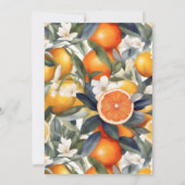 小さなかわいこちゃんがCitrus赤ちゃんシャワーの途中にある サンキューカード (裏面)