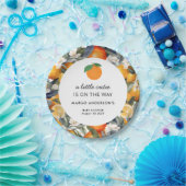 小さなかわいこちゃんがCitrus赤ちゃんシャワーの途中にある ペーパープレート (パーティー)