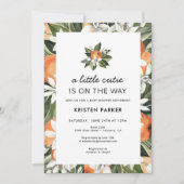 小さなかわいこちゃんがCitrus赤ちゃんシャワーの途中にある 招待状 (正面)