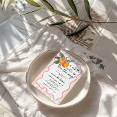 小さなかわいこちゃんのお洒落女の子のシャワー 招待状