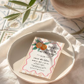 小さなかわいこちゃんのお洒落女の子のシャワー 招待状