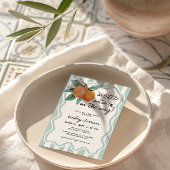 小さなかわいこちゃんのお洒落男の子のシャワー 招待状