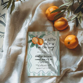 小さなかわいこちゃんのお洒落男の子のシャワー 招待状