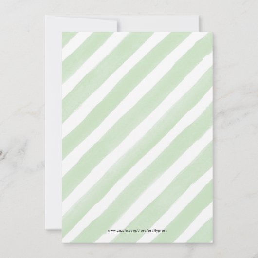 小さなかわいこちゃんのクレメンチン男女兼用シャワー 招待状 (裏面)