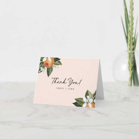 小さなかわいこちゃんのベビーシャワー  サンキューカード (正面)