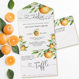 小さなかわいこちゃんの方法ベビーシャワー オールインワン招待状