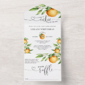 小さなかわいこちゃんの方法ベビーシャワー オールインワン招待状 (内側)