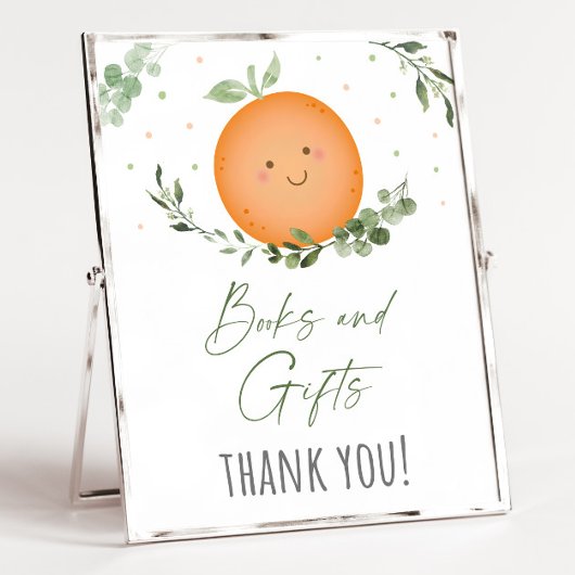 小さなかわいこちゃんの本とギフト赤ちゃんシャワーのサイン ポスター