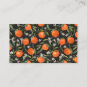 小さなかわいこちゃんの柑橘類の本の赤ちゃんシャワー エンクロージャーカード (裏面)