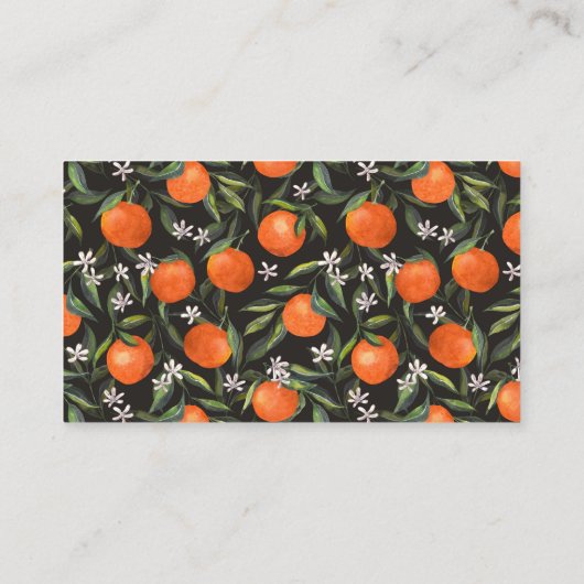 小さなかわいこちゃんの柑橘類の本の赤ちゃんシャワー エンクロージャーカード (裏面)