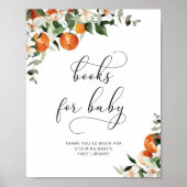 小さなかわいこちゃんの水の色の本ベビーの標識 ポスター (正面)