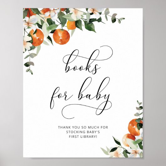 小さなかわいこちゃんの水の色の本ベビーの標識 ポスター (正面)