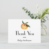 小さなかわいこちゃんの赤ちゃんシャワーありがとう サンキューカード (スタンド正面)