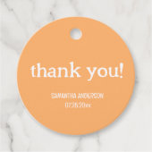 小さなかわいこちゃんの赤ちゃんシャワーありがとう フェイバータグ (正面)