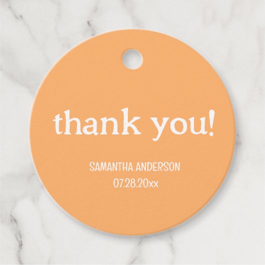 小さなかわいこちゃんの赤ちゃんシャワーありがとう フェイバータグ (正面)