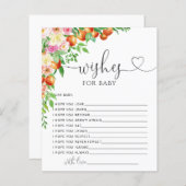 小さなかわいこちゃんの赤ちゃんシャワーがベビーを願う (正面/裏面)