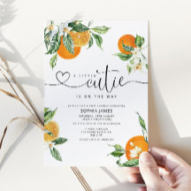 小さなかわいこちゃんの赤ちゃんシャワーの招待状