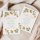 小さなかわいこちゃんの赤ちゃんシャワーの招待状 招待状