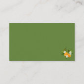 小さなかわいこちゃんの赤ちゃんシャワーの本ベビー エンクロージャーカード (裏面)