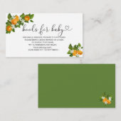 小さなかわいこちゃんの赤ちゃんシャワーの本ベビー エンクロージャーカード (正面/裏面)