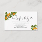 小さなかわいこちゃんの赤ちゃんシャワーの本ベビー エンクロージャーカード (正面)