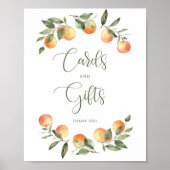 小さなかわいこちゃんの赤ちゃんシャワーカードとギフトのサイン ポスター (正面)