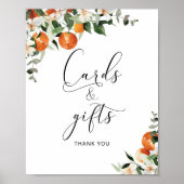 小さなかわいこちゃんの赤ちゃんシャワーカードとギフトのサイン ポスター (正面)