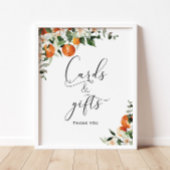 小さなかわいこちゃんの赤ちゃんシャワーカードとギフトのサイン ポスター