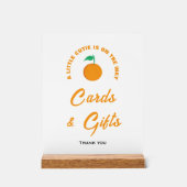 小さなかわいこちゃんの赤ちゃんシャワーカード&ギフトサイン アクリルサイン (正面)