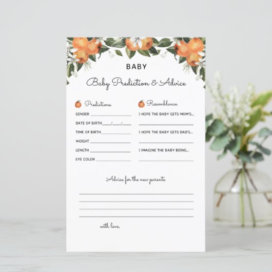 小さなかわいこちゃんの赤ちゃんシャワーゲーム予測と広告 (スタンド正面)