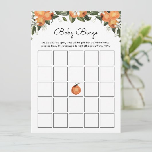 小さなかわいこちゃんの赤ちゃんシャワーゲーム |ベビービンゴゲーム アドバイスカード (スタンド正面)