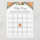 小さなかわいこちゃんの赤ちゃんシャワーゲーム |ベビービンゴゲーム アドバイスカード (正面)
