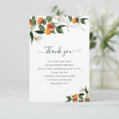 小さなかわいこちゃんの赤ちゃんシャワーサンキューカード サンキューカード (スタンド正面)