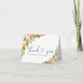 小さなかわいこちゃんの赤ちゃんシャワーサンキューカード サンキューカード (正面)