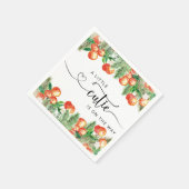 小さなかわいこちゃんの赤ちゃんシャワーナプキンスの常緑樹 スタンダードカクテルナプキン (角)