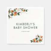 小さなかわいこちゃんの赤ちゃんシャワーナプキン スタンダードカクテルナプキン (正面)