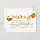 小さなかわいこちゃんの赤ちゃんシャワーブックインサート エンクロージャーカード (正面/裏面)