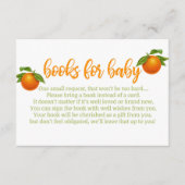 小さなかわいこちゃんの赤ちゃんシャワーブックインサート エンクロージャーカード (正面)