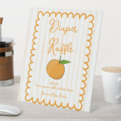 小さなかわいこちゃんの赤ちゃんシャワーラッフルテーブル 台座サイン (インサイチュ)