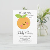 小さなかわいこちゃんの赤ちゃんシャワー招待状 招待状 (スタンド正面)