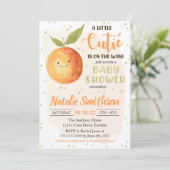 小さなかわいこちゃんの赤ちゃんシャワー招待状 招待状 (スタンド正面)