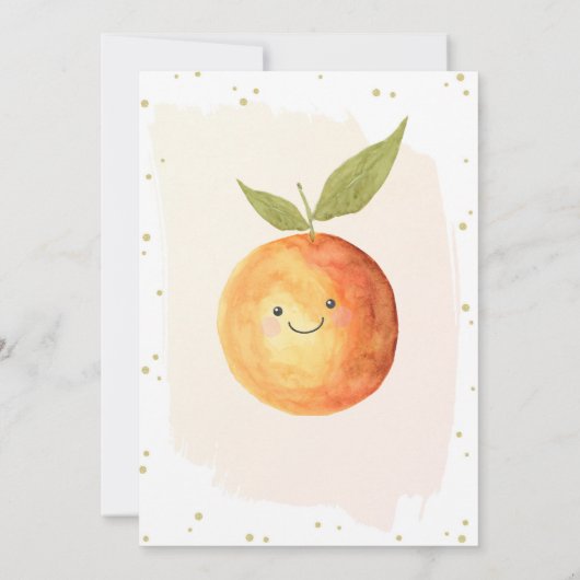 小さなかわいこちゃんの赤ちゃんシャワー招待状 招待状 (裏面)