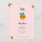 小さなかわいこちゃんの赤ちゃんシャワー招待状 招待状 (正面/裏面)